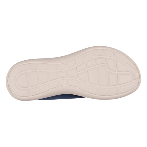 Women's Nixie Navy Stretch Lycra Wedge Sandals