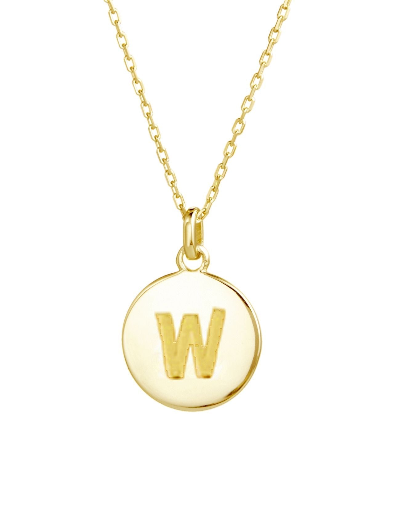  Relativity Gold Plated Circle Charm Necklace | W - Gold - Bonton