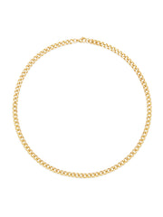 Men's Gold Plated Stainless Steel Curb Chain Necklace