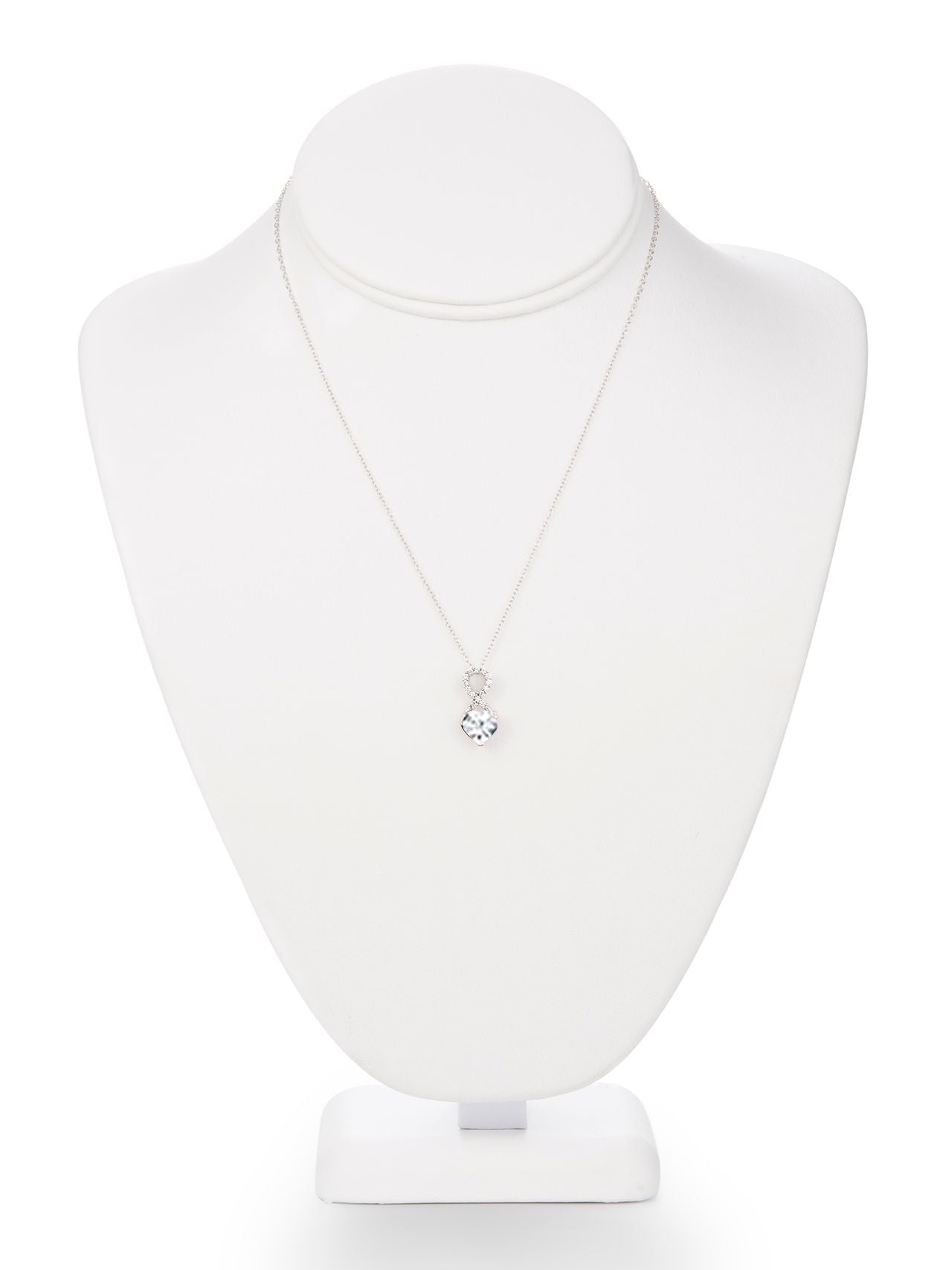  Relativity Birthstone Necklace w/ Infinity Heart - Red - Bonton