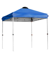 6x6 FT Pop Up Camping Sun Shelter Canopy Tent With Roller Bag Blue