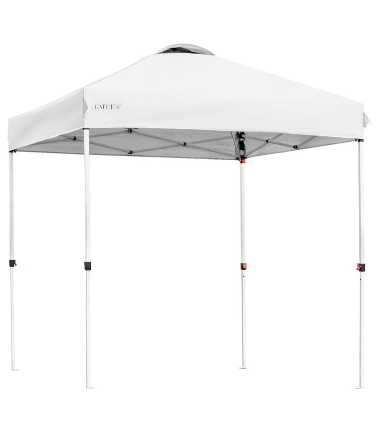 6x6 FT Pop Up Camping Sun Shelter Canopy Tent With Roller Bag White