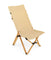 Patio Folding Portable Camping Chair Bamboo Adjust Backrest With Carry Bag Natural