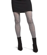 Cashmere Blend Flat Knit Sweater Tights Med Gray Heather