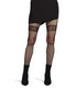 Geometric Band Tight Netted Fishnet Tights