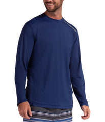 BloqUV Men's UPF 50+ Sun Protection Long Sleeve Jet Tee Top