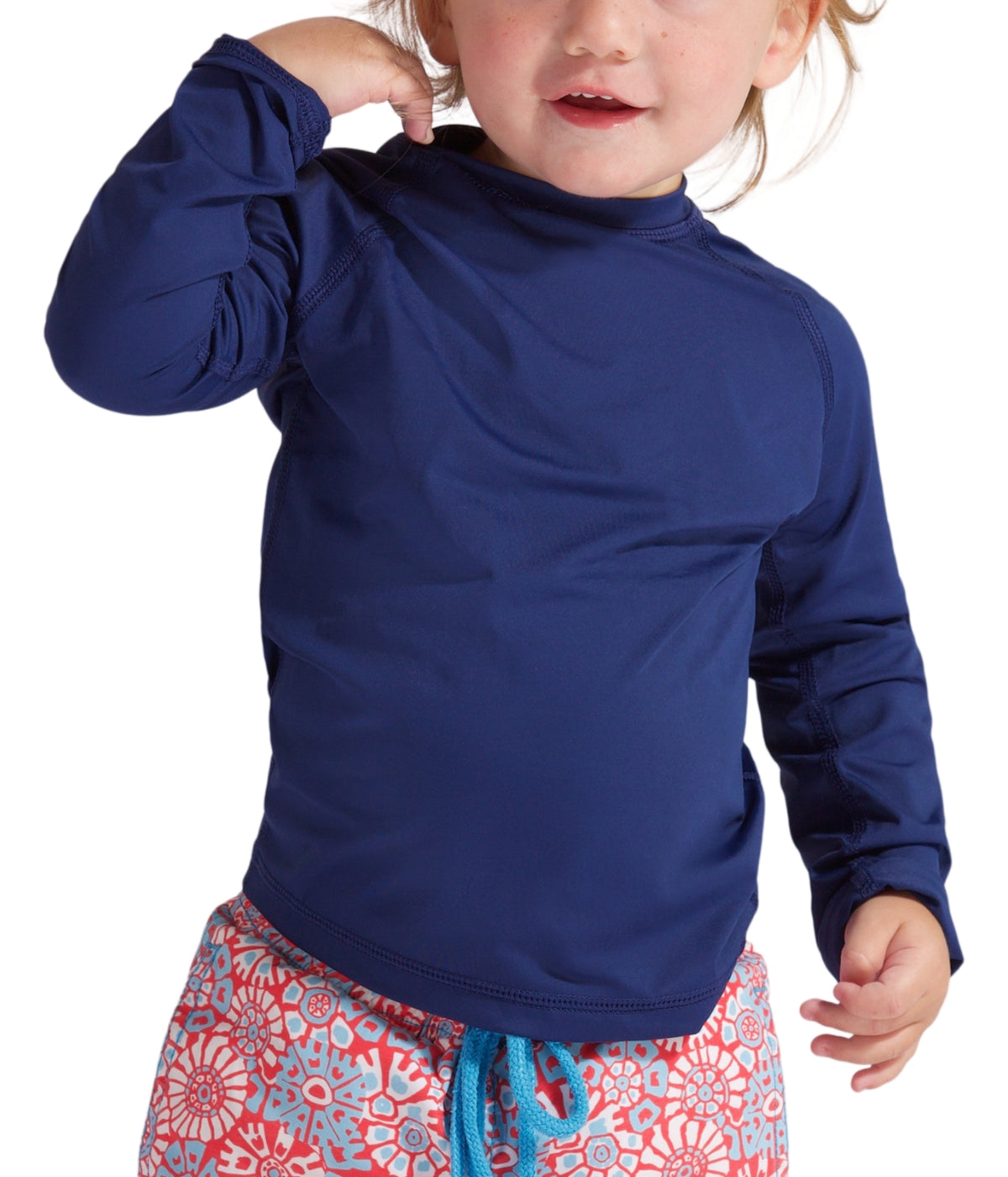  BloqUV BloqUV Toddlers' UPF 50+ Sun Protection Long Sleeve Crew Neck Top - Navy - Bonton