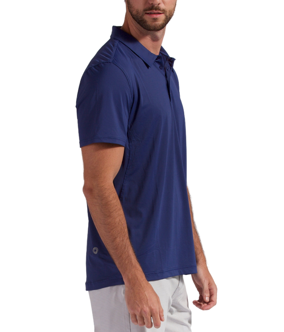  BloqUV BloqUV Men's UPF 50+ Sun Protection Short Sleeve Polo Shirt - Navy - Bonton