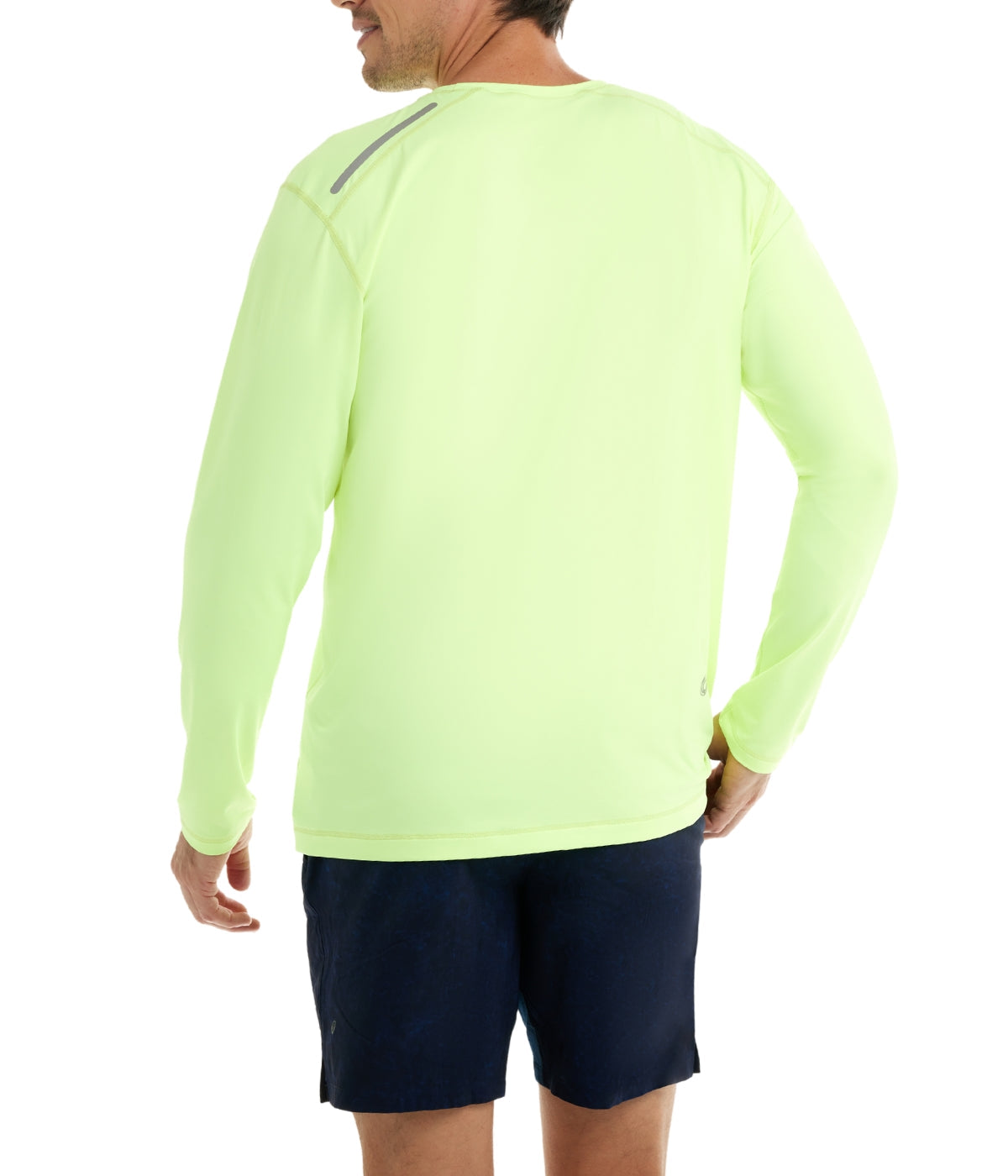  BloqUV BloqUV Men's UPF 50+ Sun Protection Long Sleeve Jet Tee Top - Neon Yellow - Bonton