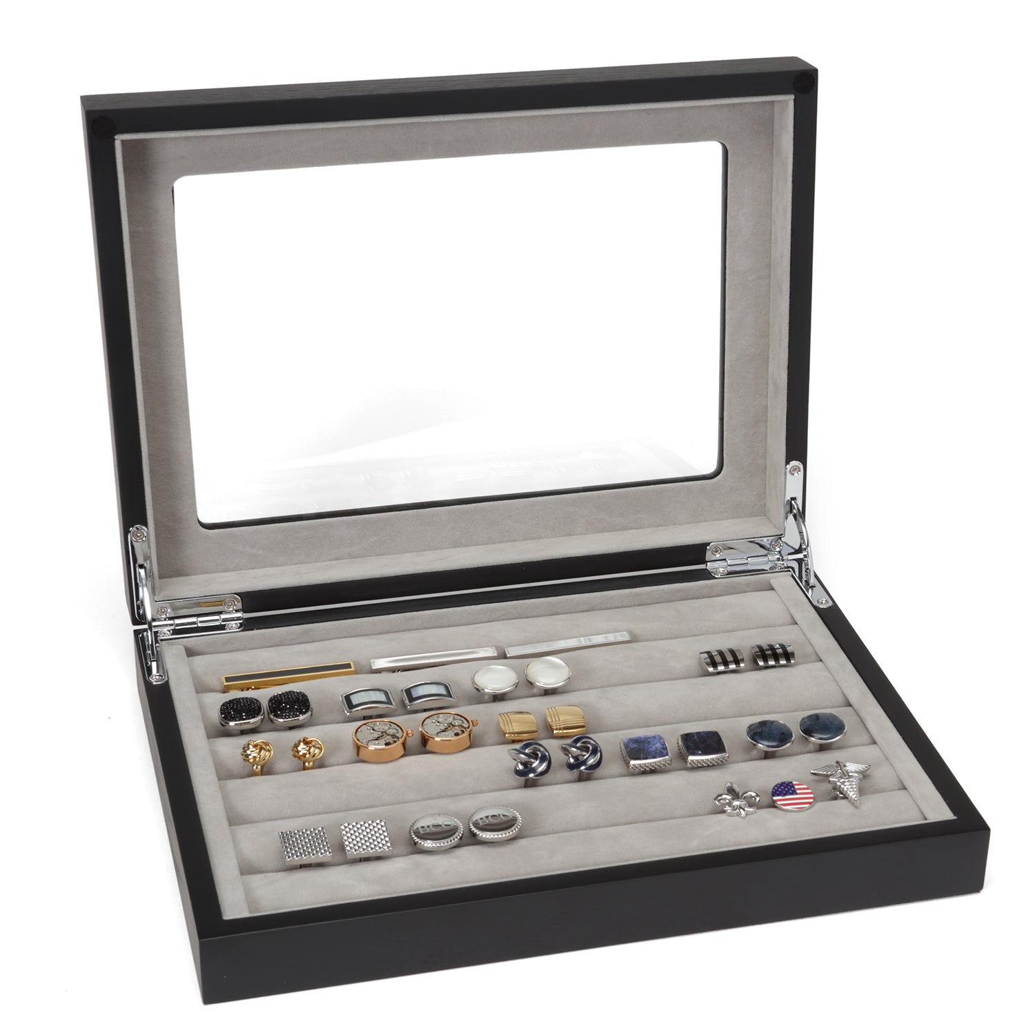  Cufflinks Onyx Cufflinks Collector's Case - 36 Pairs - Default Title - Bonton