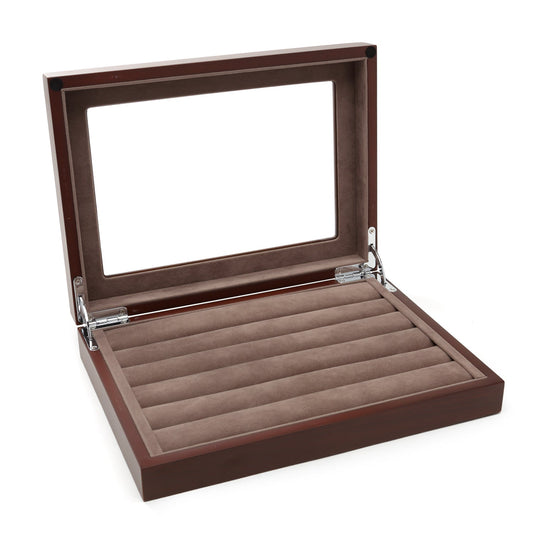 Espresso Cufflinks Collector's Case - 36 Pairs