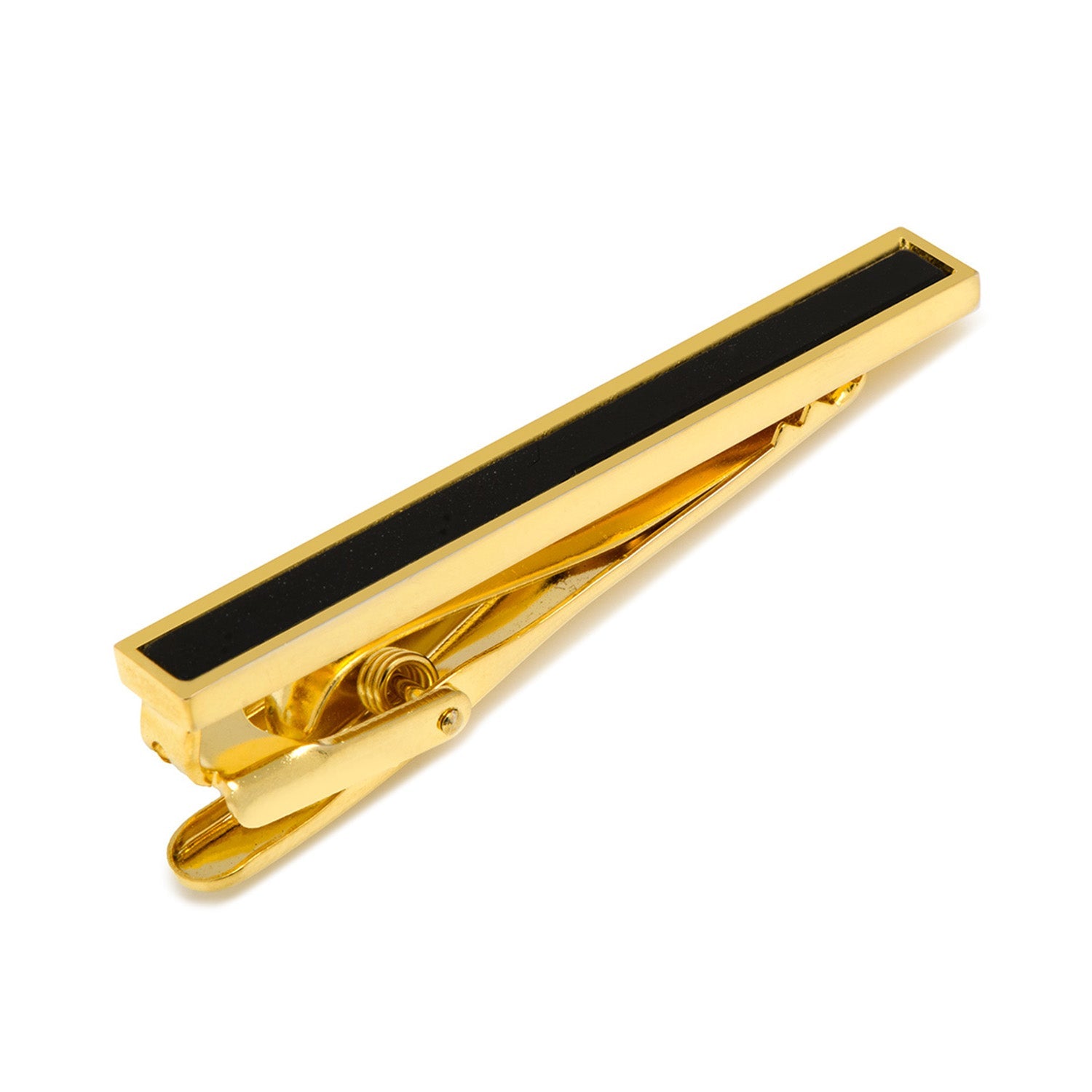  Cufflinks Gold and Onyx Inlaid Tie Clip - Default Title - Bonton