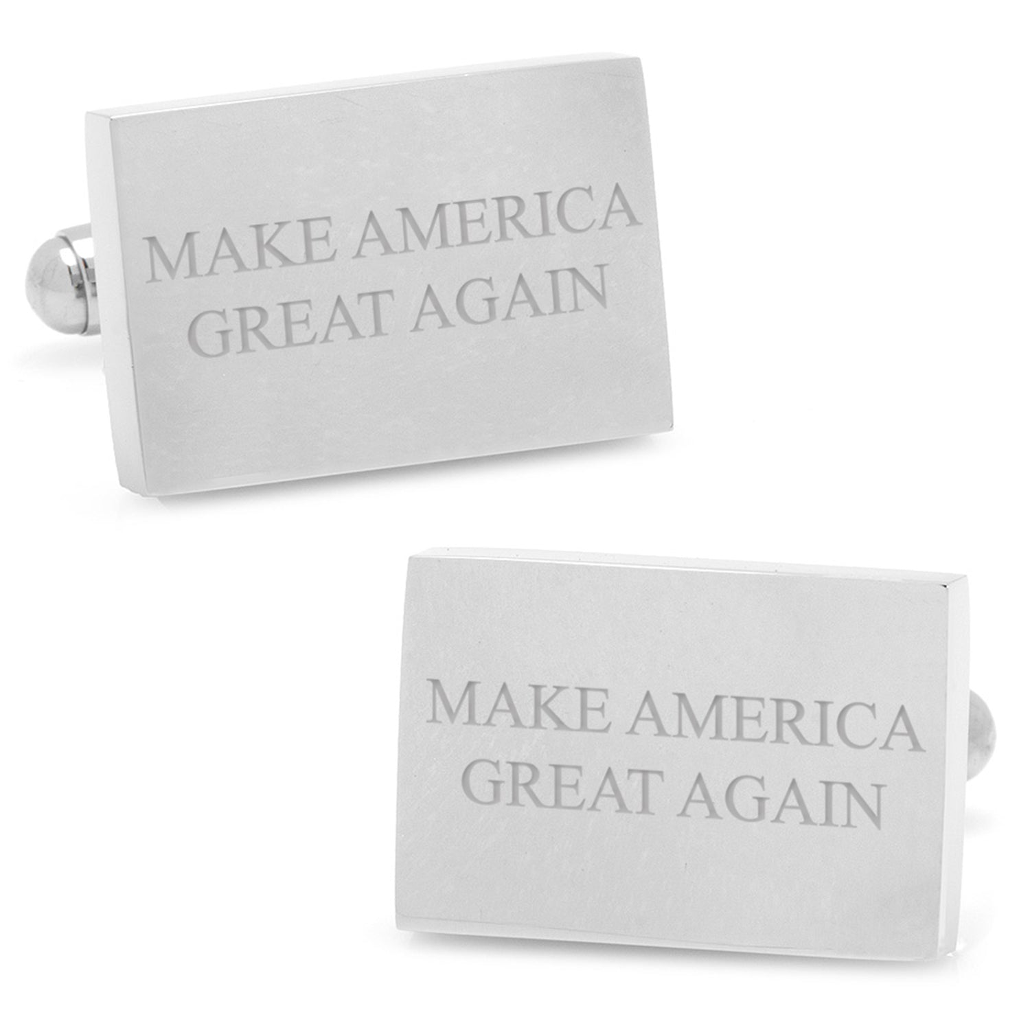  Cufflinks Stainless Steel Engravable Presidential Cufflinks - Default Title - Bonton