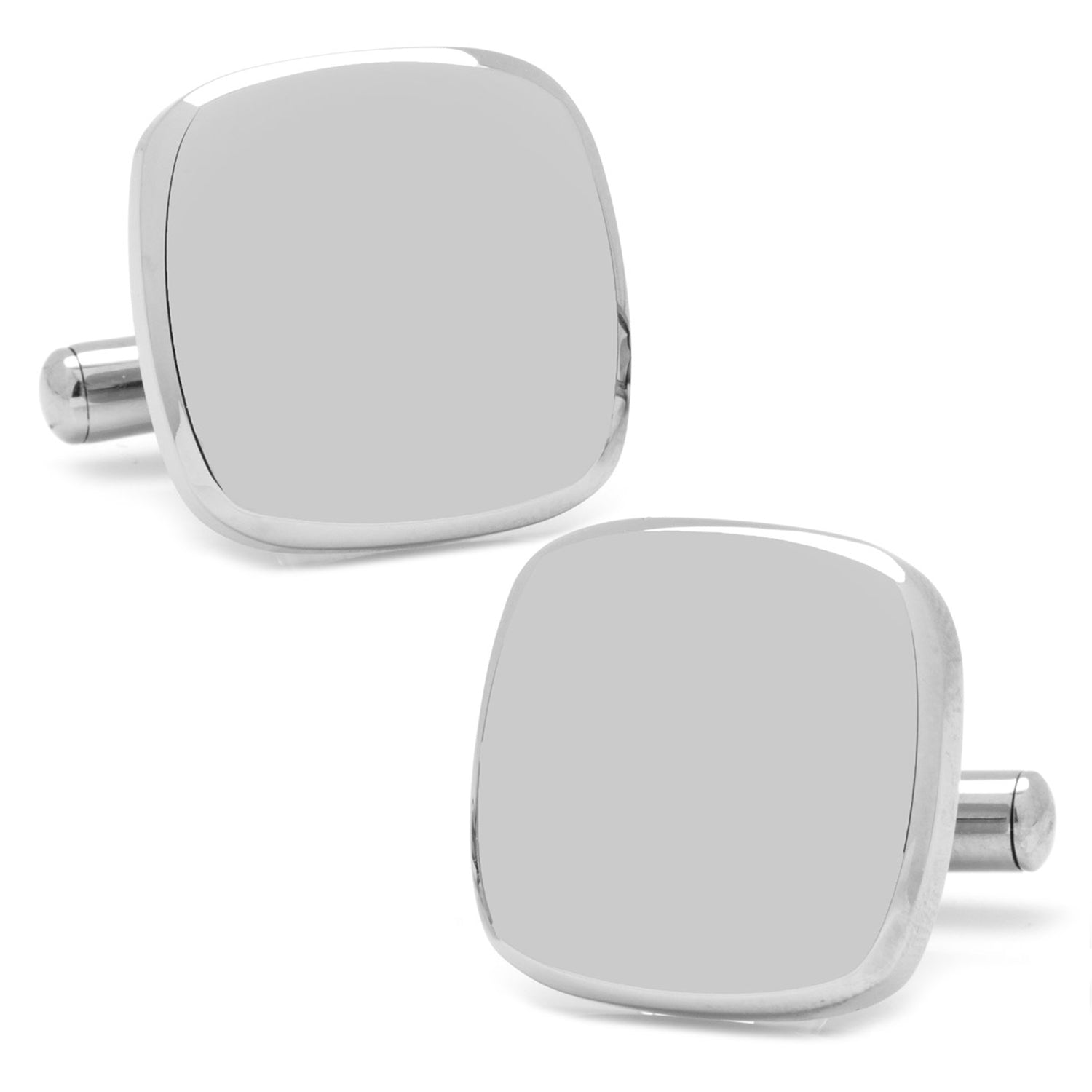  Cufflinks Stainless Steel Soft Square Engravable Cufflinks - Default Title - Bonton