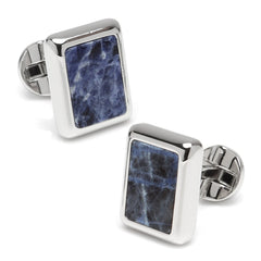 Silver and Sodalite JFK Presidential 5-Stud Set