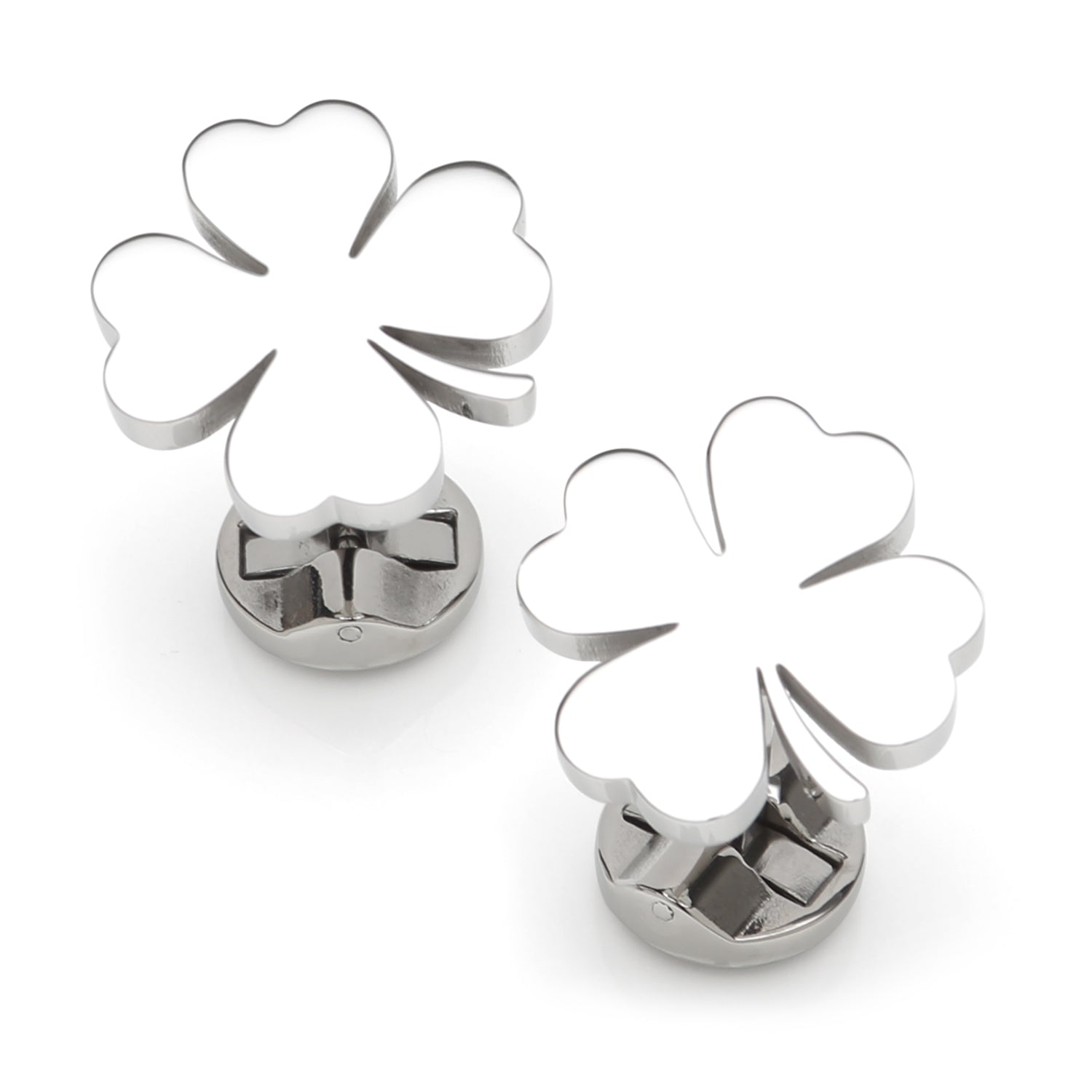  Cufflinks Four Leaf Clover Stainless Cufflink - Default Title - Bonton