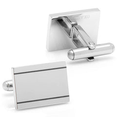 Stainless Steel Engravable Etched Frame Cufflinks