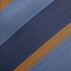 The Andrew Tie (Blue Orange Stripe Men's Tie)