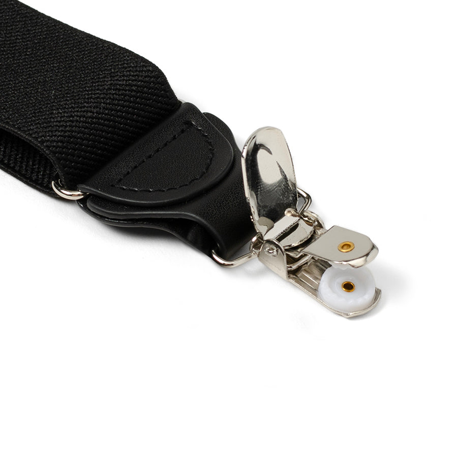  Cufflinks Black Convertible Suspenders - Default Title - Bonton