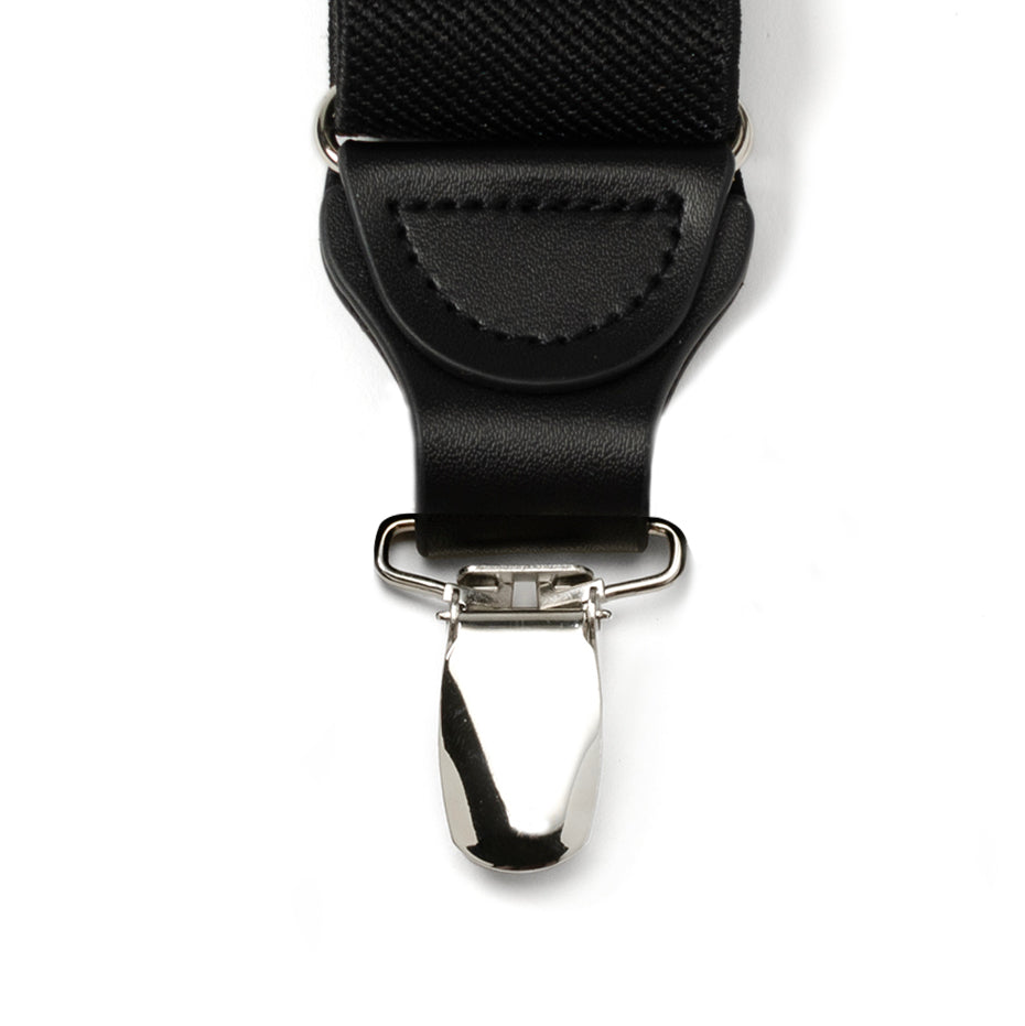  Cufflinks Black Convertible Suspenders - Default Title - Bonton