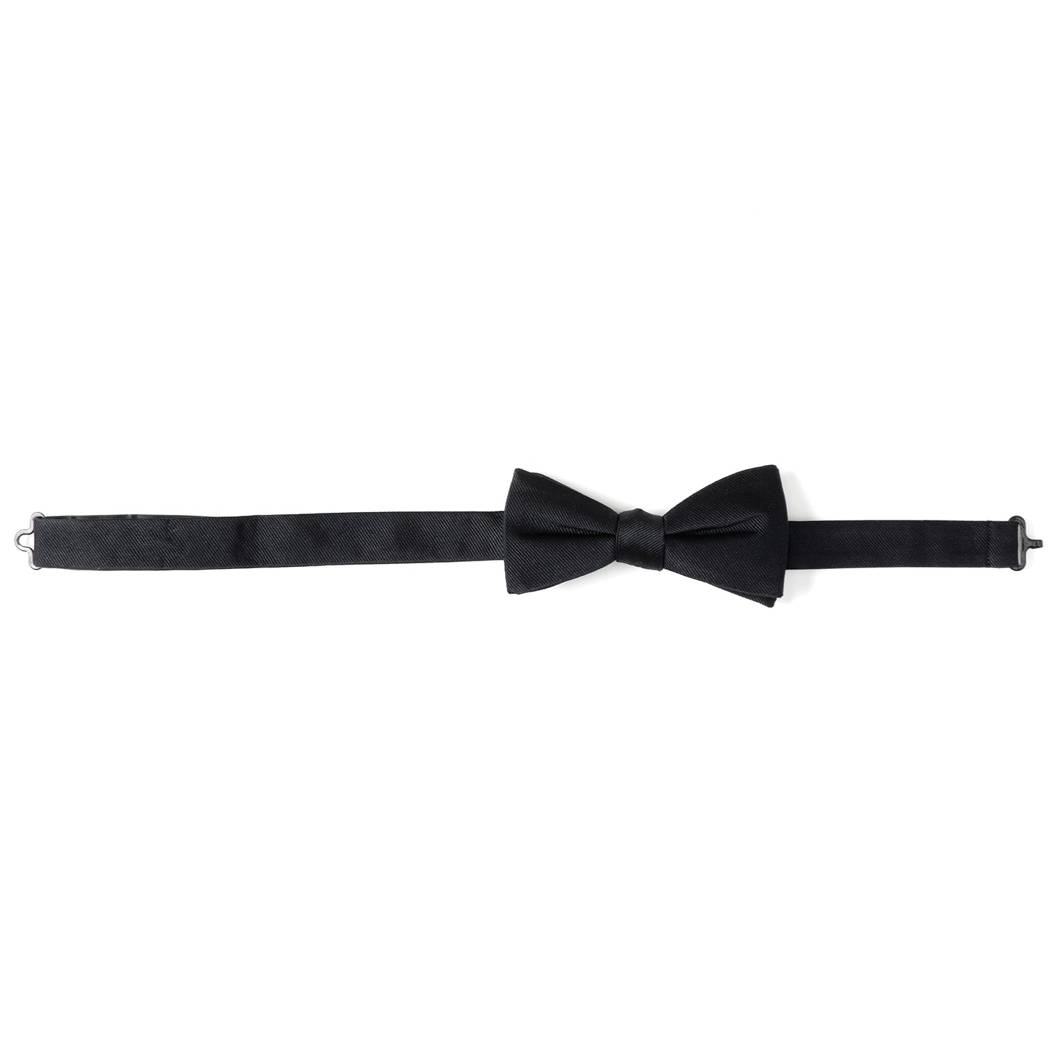  Cufflinks Black Silk Bow Pre-Tie - Default Title - Bonton