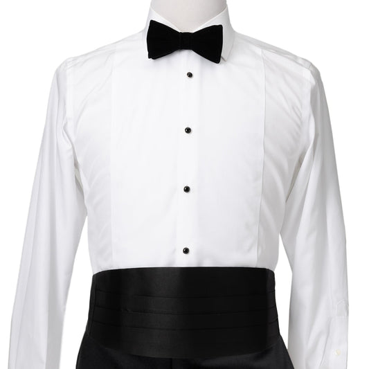 Black Silk Cummerbund and Bowtie Set