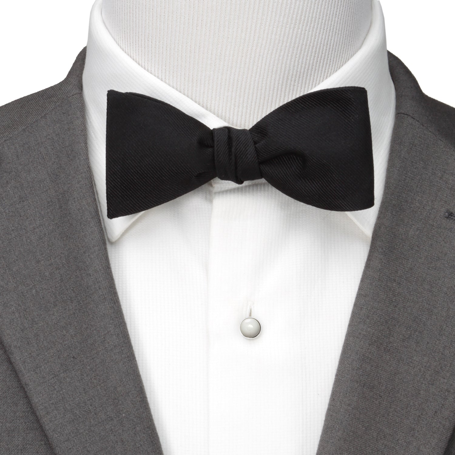  Cufflinks Black Silk Cummerbund and Bowtie Set - Default Title - Bonton