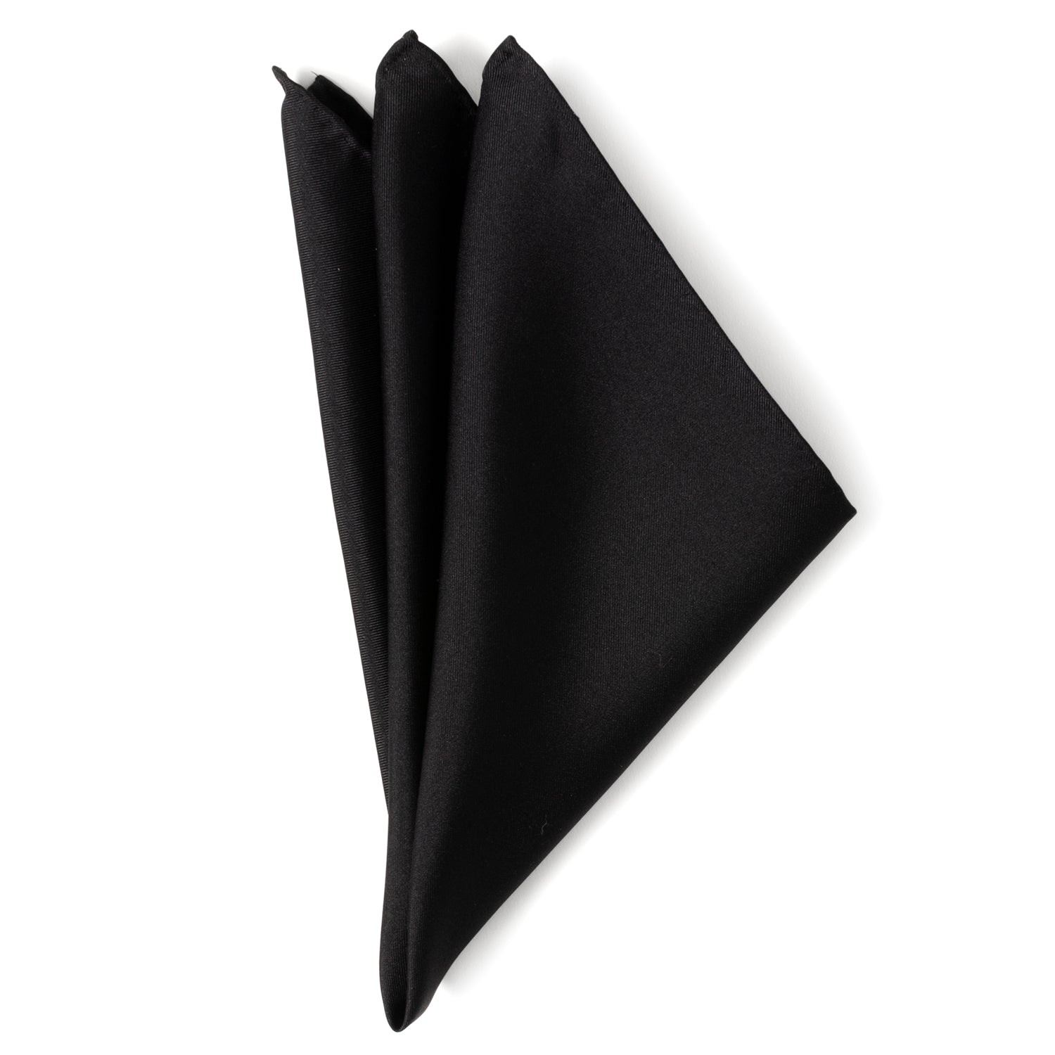  Cufflinks Black Silk Pocket Square - Default Title - Bonton