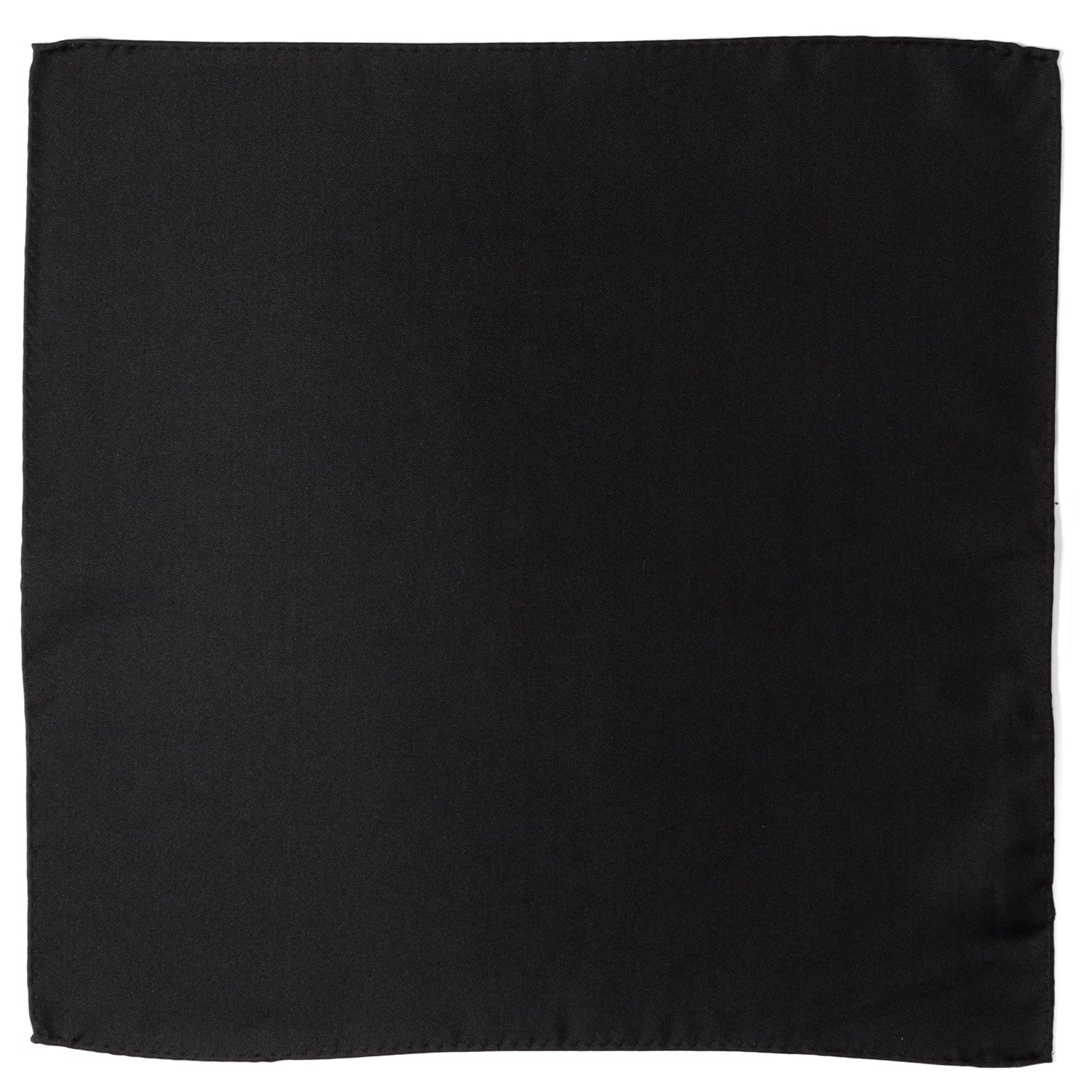  Cufflinks Black Silk Pocket Square - Default Title - Bonton