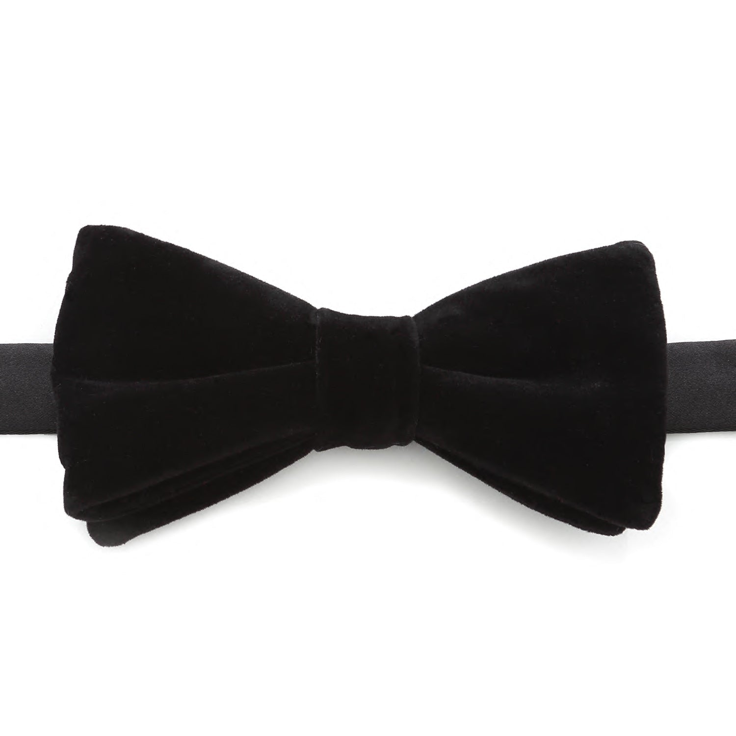  Cufflinks Black Velvet Bow Tie - Default Title - Bonton