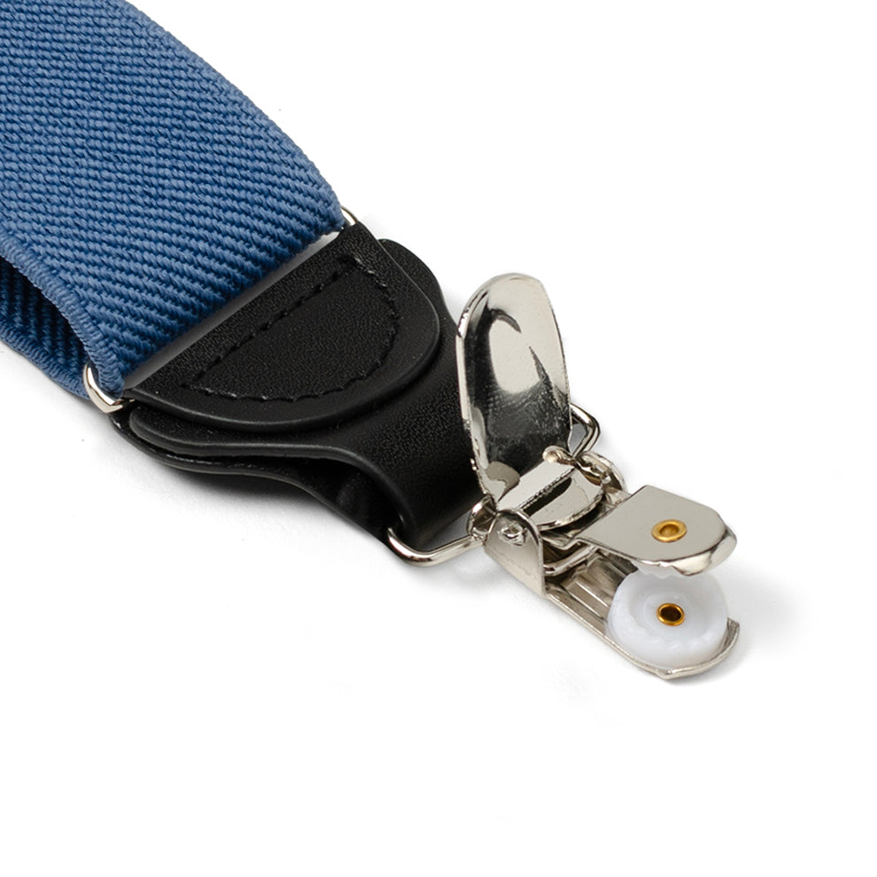  Cufflinks Blue Convertible Suspenders - Default Title - Bonton