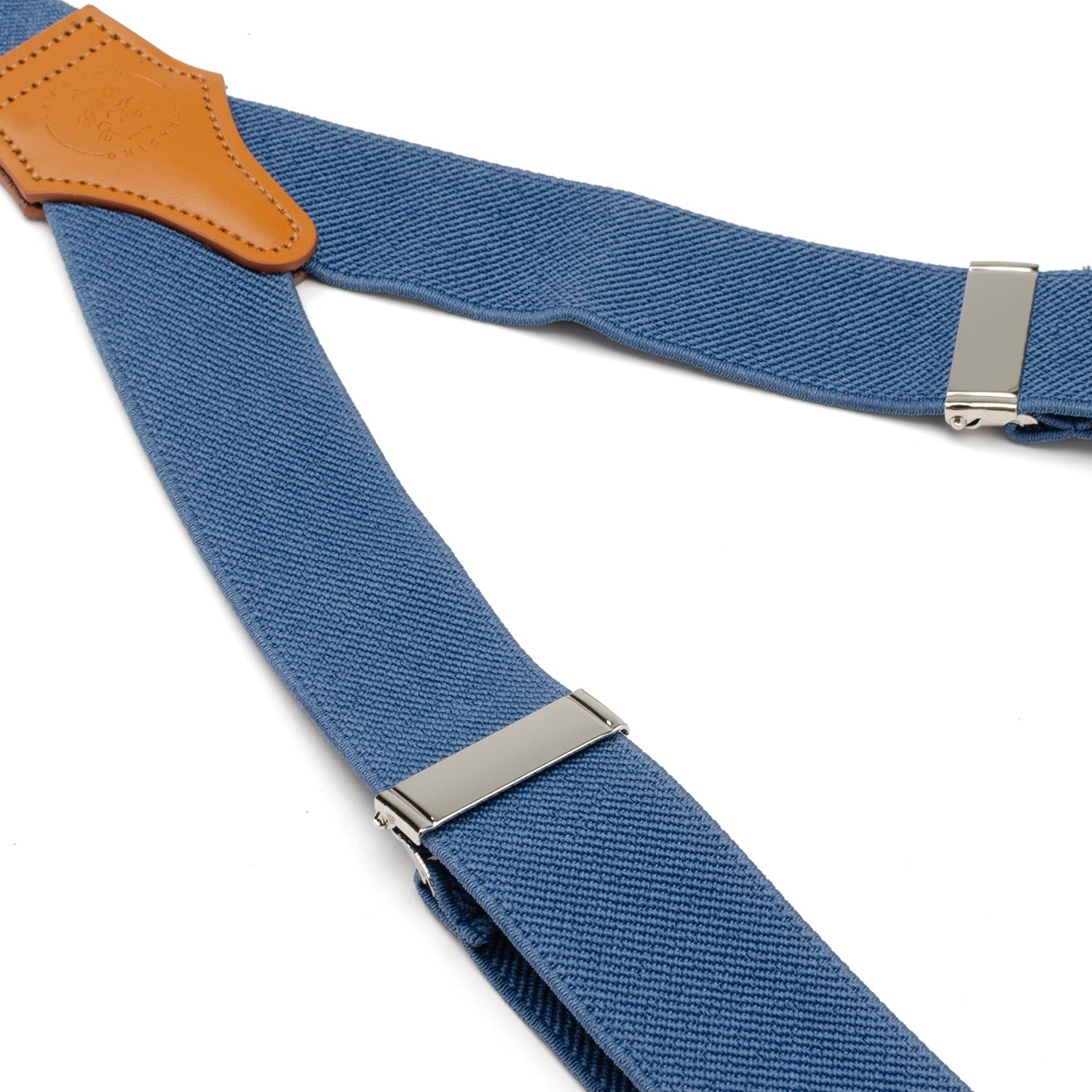  Cufflinks Blue Convertible Suspenders - Default Title - Bonton