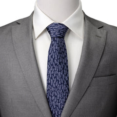 Blue Leaf Men's Tie