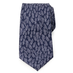 Blue Leaf Men's Tie