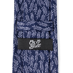 Blue Leaf Men's Tie