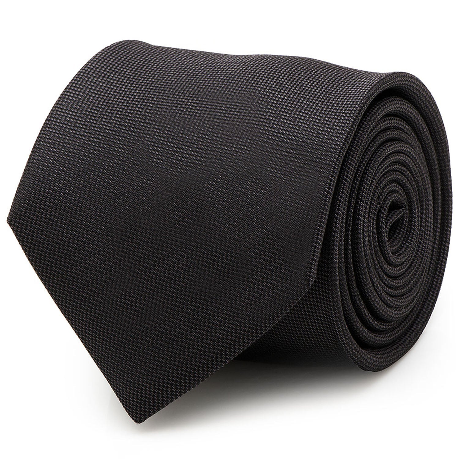  Cufflinks Black Silk Tie - Default Title - Bonton