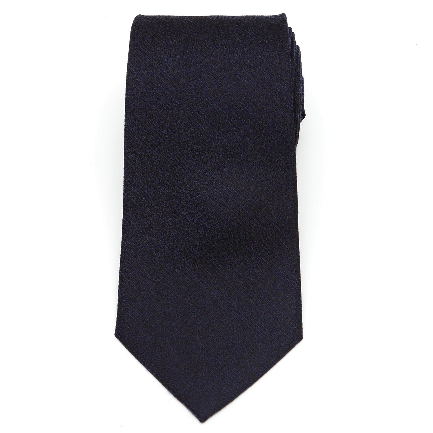  Cufflinks Heathered Blue Wool Men's Tie - Default Title - Bonton