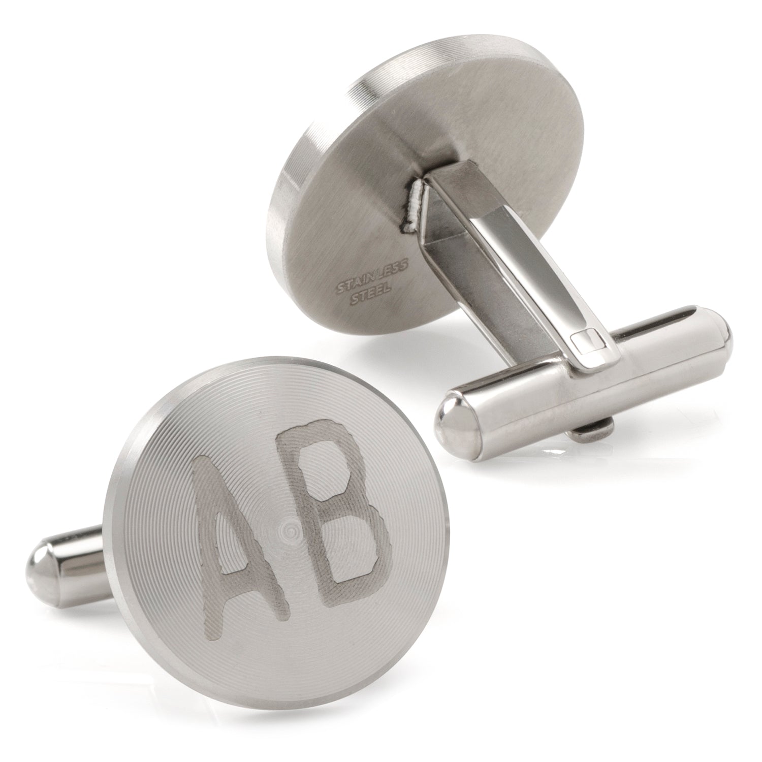  Cufflinks Brushed Radial Stainless Steel Cufflinks - Default Title - Bonton