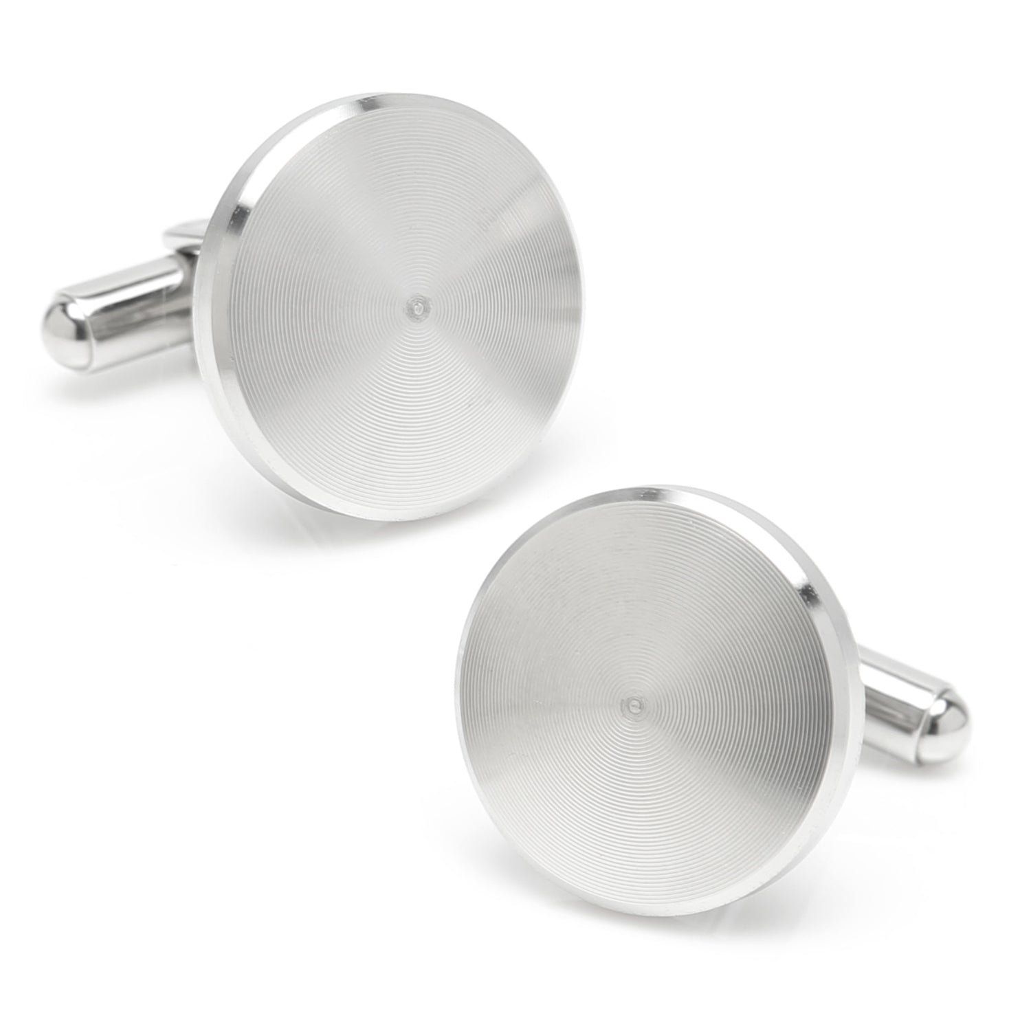  Cufflinks Brushed Radial Stainless Steel Cufflinks - Default Title - Bonton