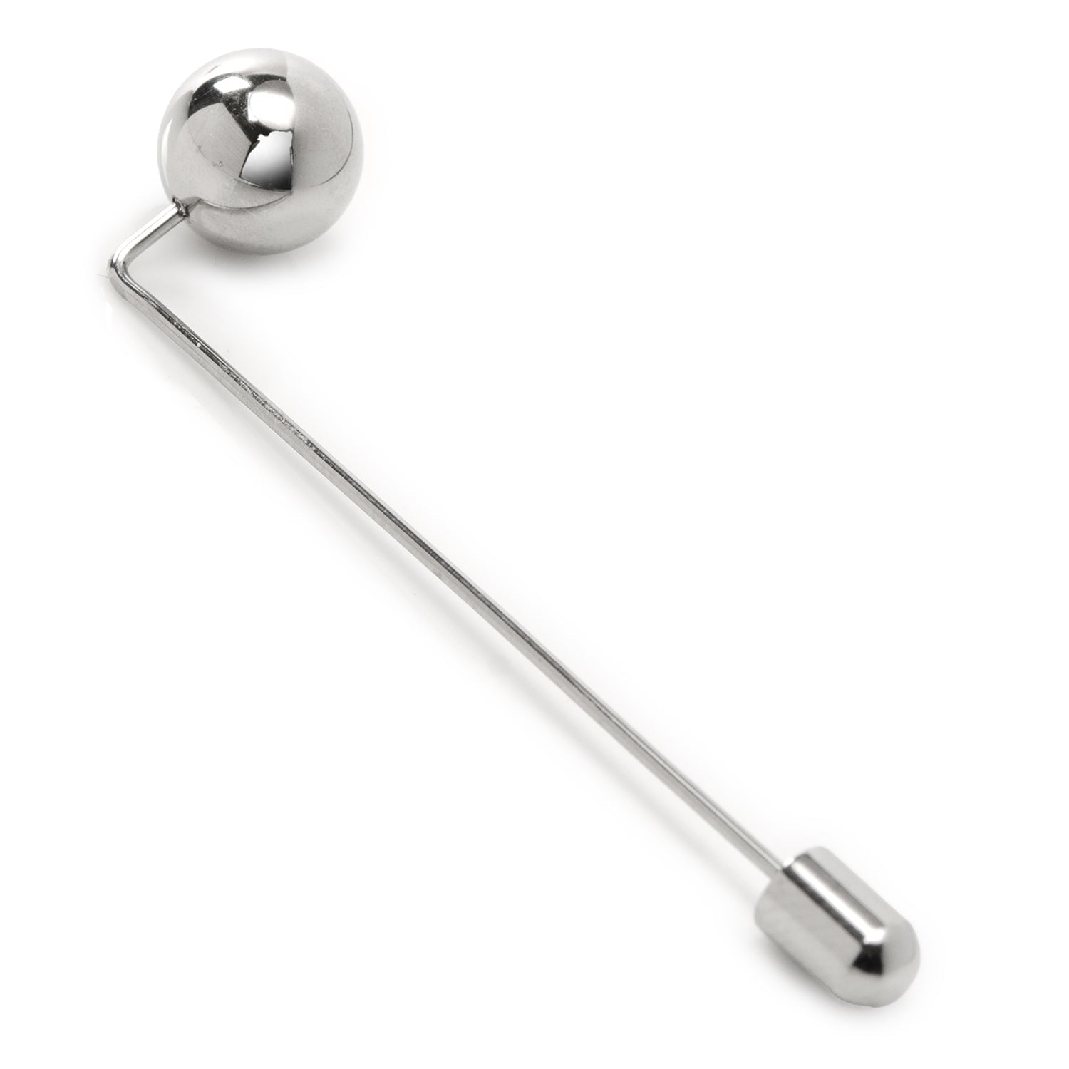  Cufflinks Stainless Steel Circle Ball Stick Pin - Default Title - Bonton