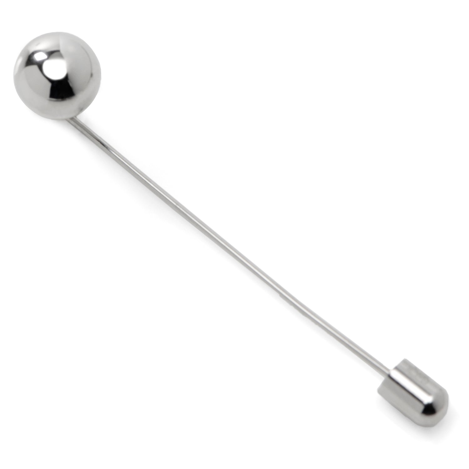  Cufflinks Stainless Steel Circle Ball Stick Pin - Default Title - Bonton