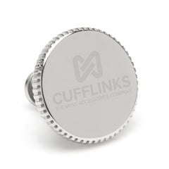 Stainless Steel Coin Edge Engravable Lapel Pin