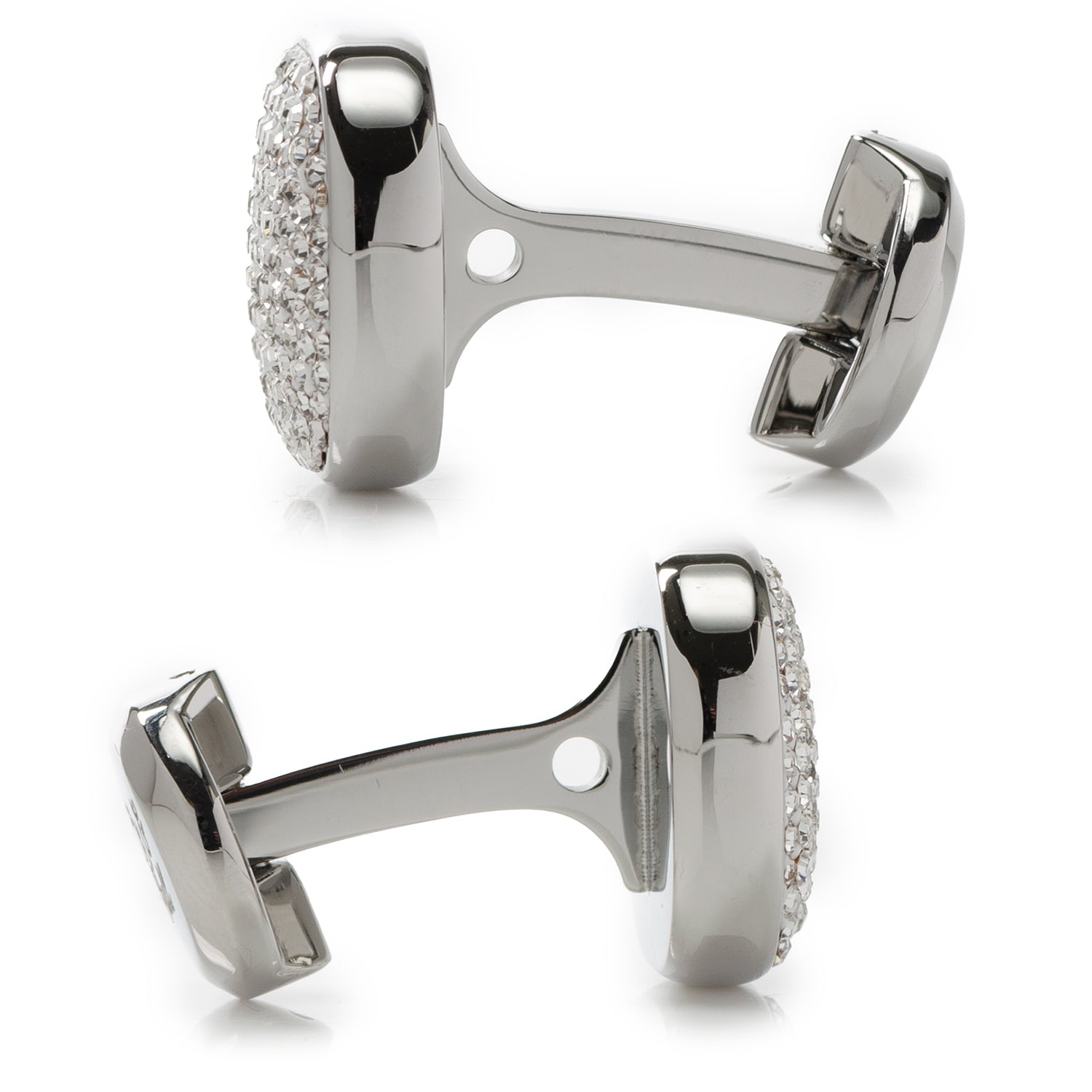  Cufflinks White Pave Crystal Cufflinks - Default Title - Bonton