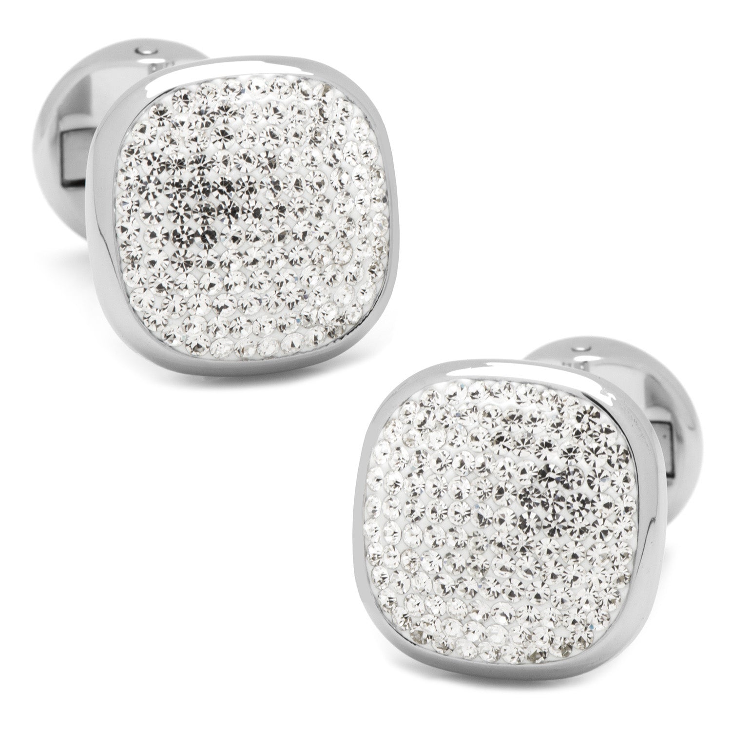  Cufflinks White Pave Crystal Cufflinks - Default Title - Bonton