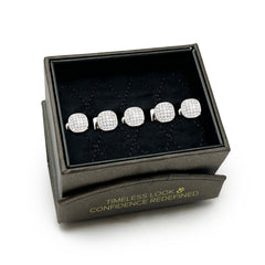 White Pave Crystal 5-Studs