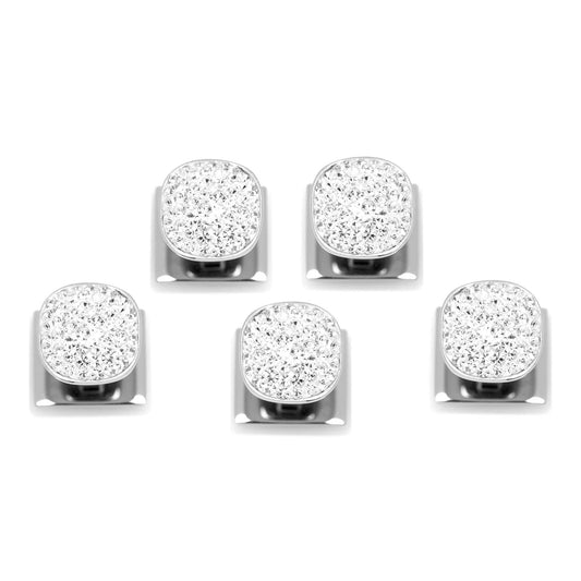 White Pave Crystal 5-Studs