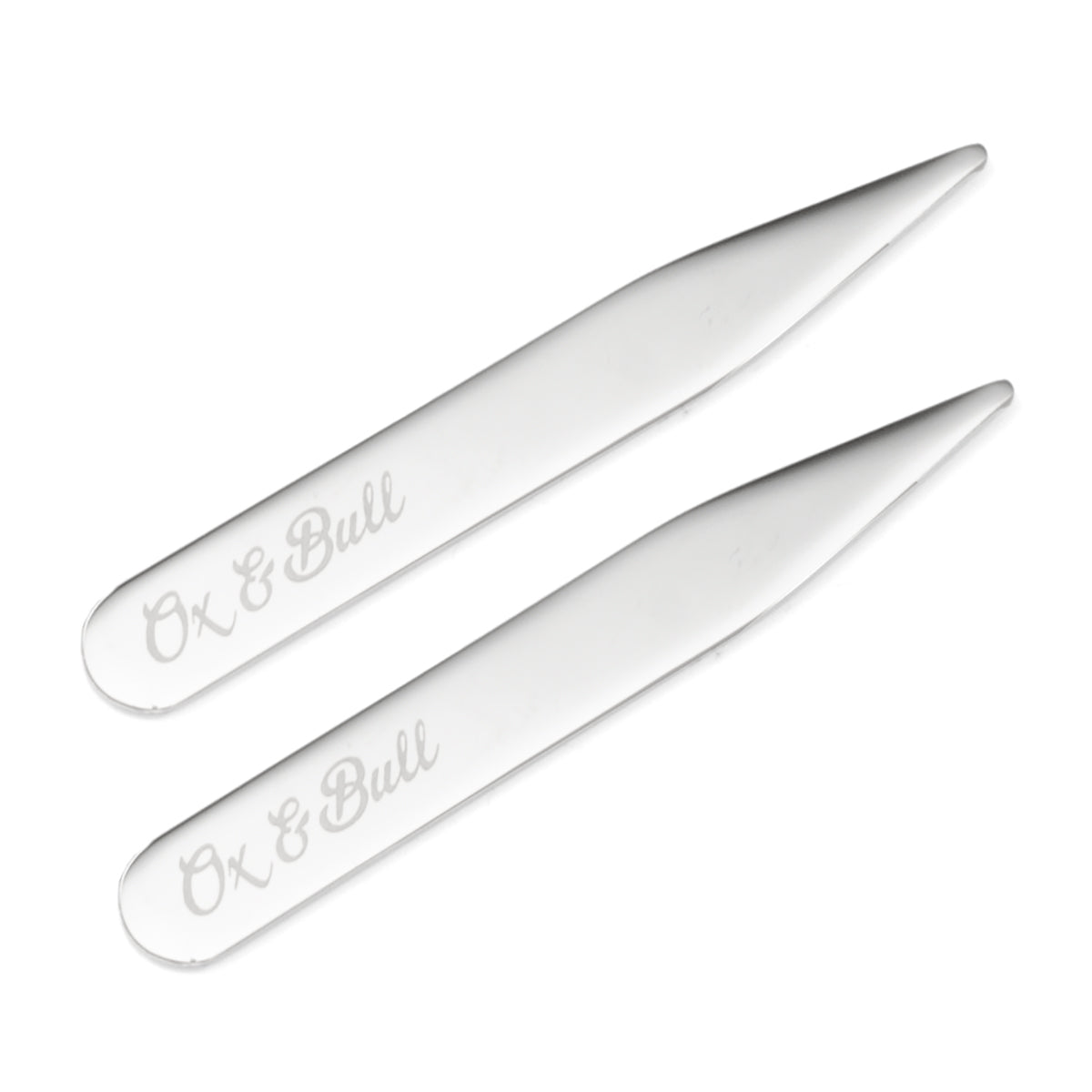  Cufflinks Stainless Steel Engravable Collar Stays - Default Title - Bonton