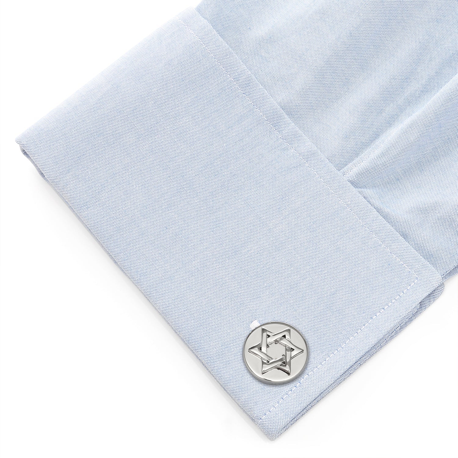  Cufflinks Star of David Stainless Steel Cufflinks - Default Title - Bonton