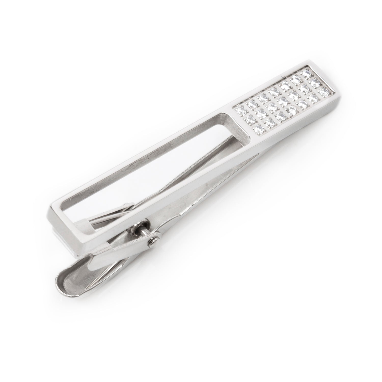  Cufflinks Die Cut Crystal Stainless Steel Tie Clip - Default Title - Bonton