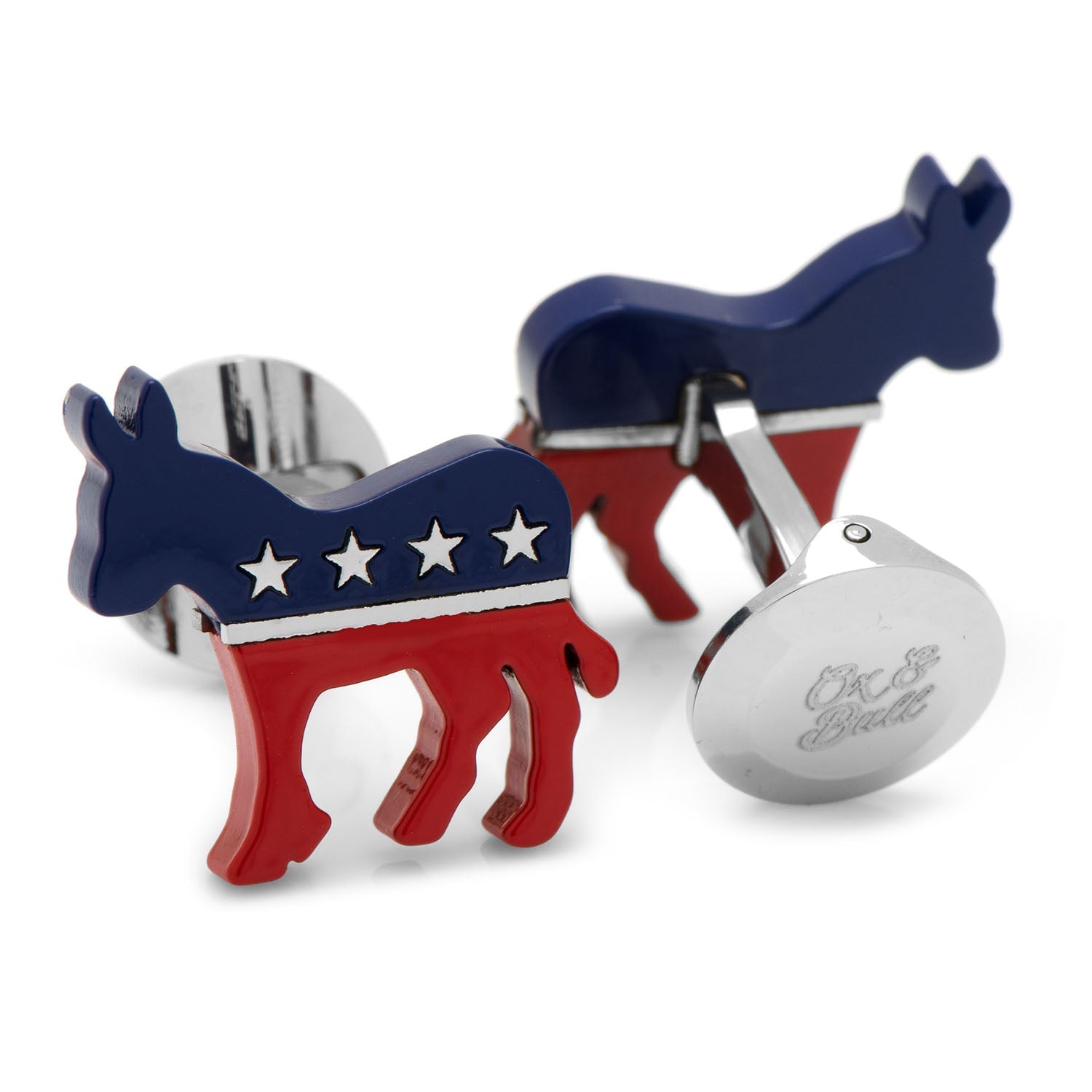  Cufflinks Stainless Steel Democratic Donkey Cufflinks - Default Title - Bonton